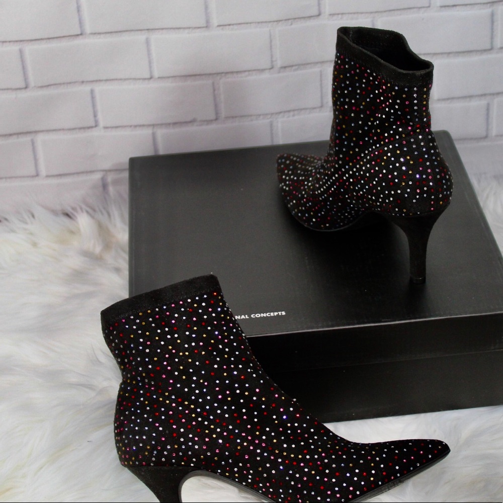 I.N.C. POINTY TOE PULL ON Booties-3inch heel
